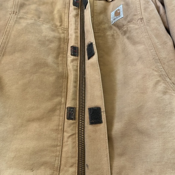 Vtg 90s Carhartt Quilt Lined Chore Coat - Picture 10 of 14